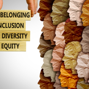 Image of words describing equity, Belonging inclusion diversity equity